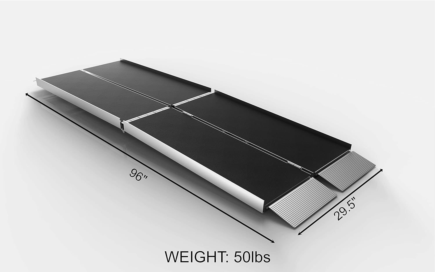 EZ-Access Suitcase Trifold Portable Ramp with an Applied Slip-Resistant Surface, 8 Foot