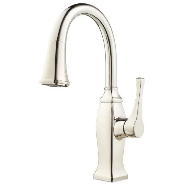 Pfister GT572BF Briarsfield Pullout Spray Bar Faucet with AccuDock - Polished Nickel
