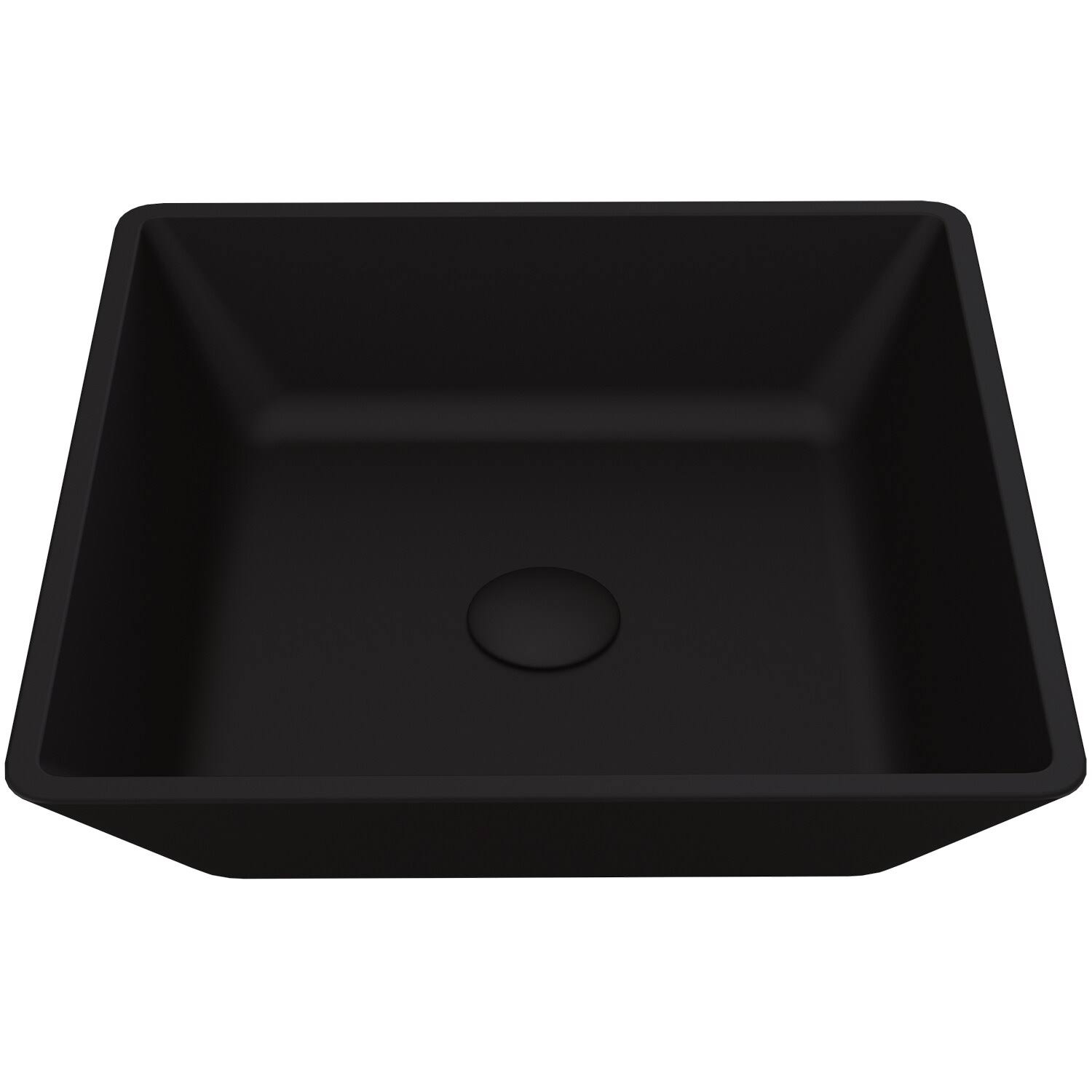Vigo Vg07109 Black Roma MatteShell Vessel Bathroom Sink