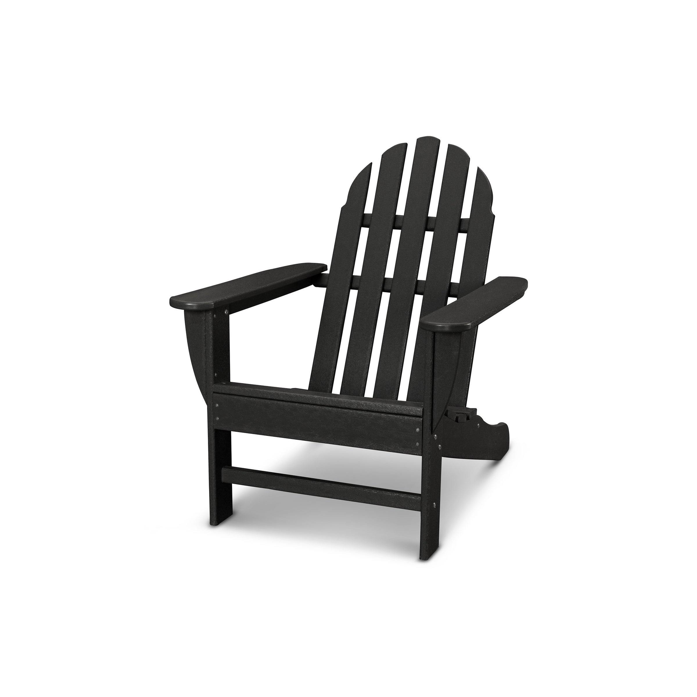 Ivy Terrace IVAD4030BL Classics Adirondack Chair, Black