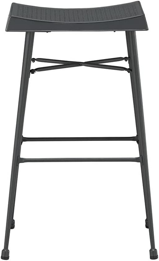 Boraam Carson Backless Barstool, Set of 2, Gray
