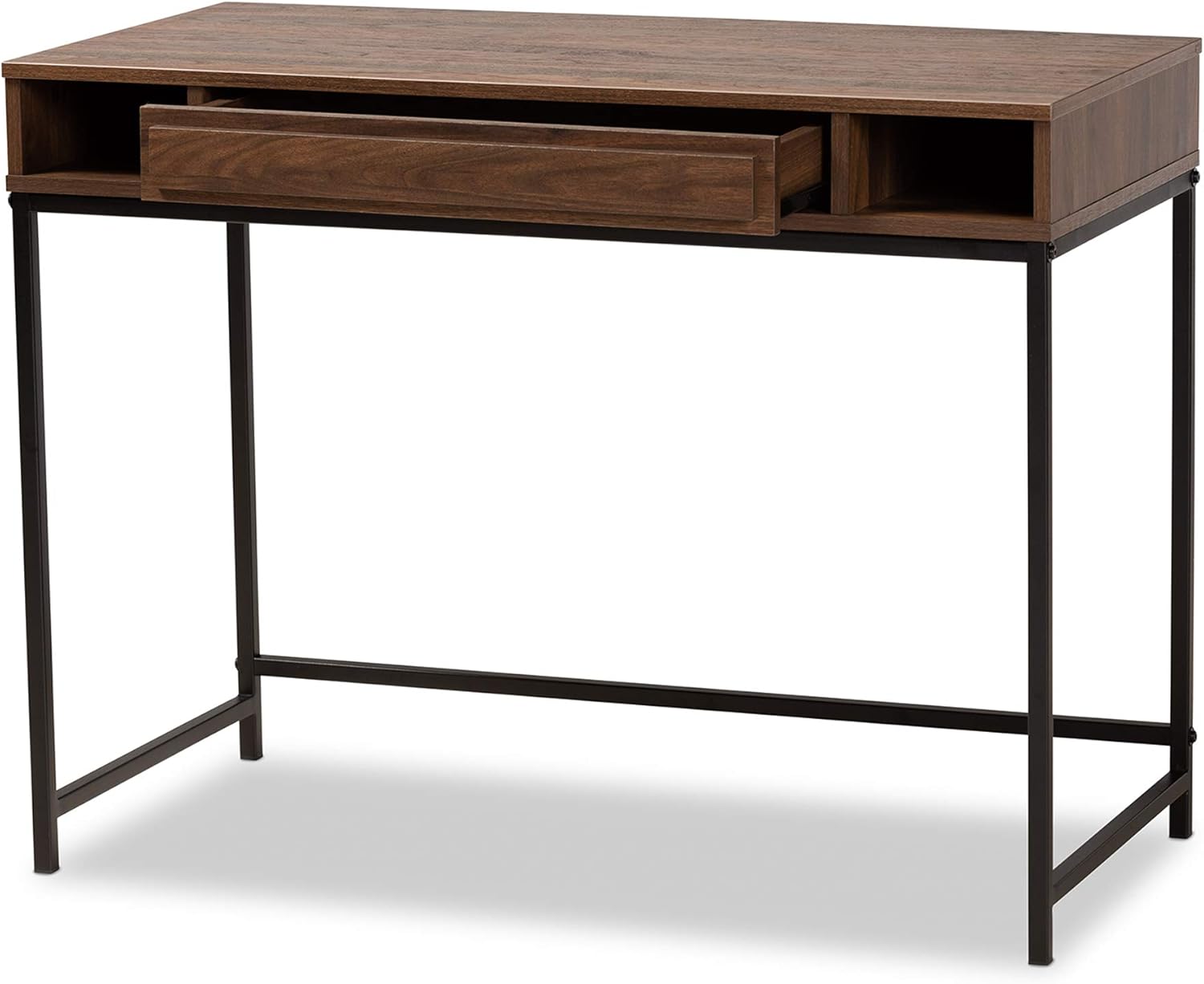 Baxton Studio Desks, Walnut/Black