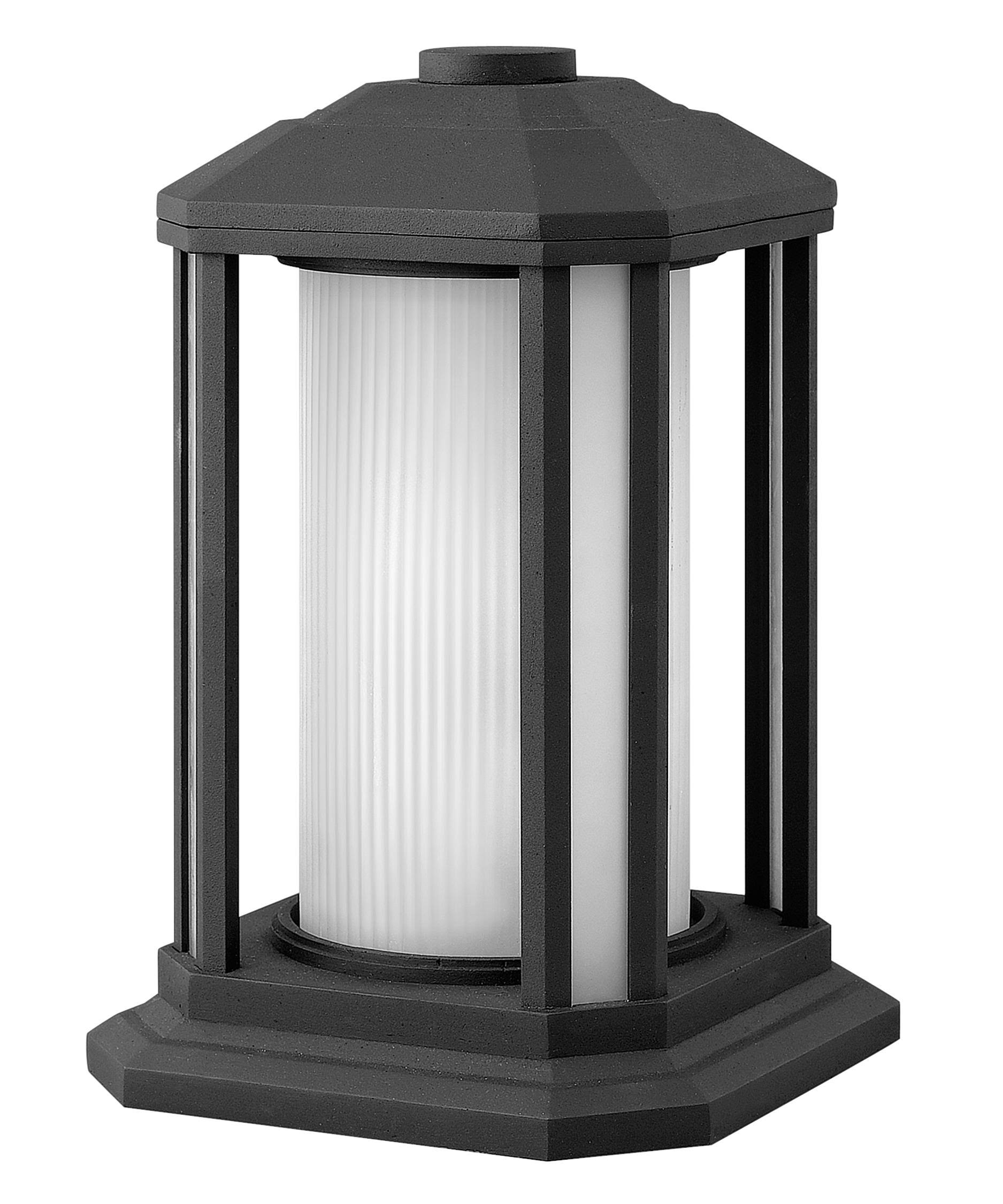 Hinkley Lighting 1397BK Castelle Outdoor Pier Mount Light, Black