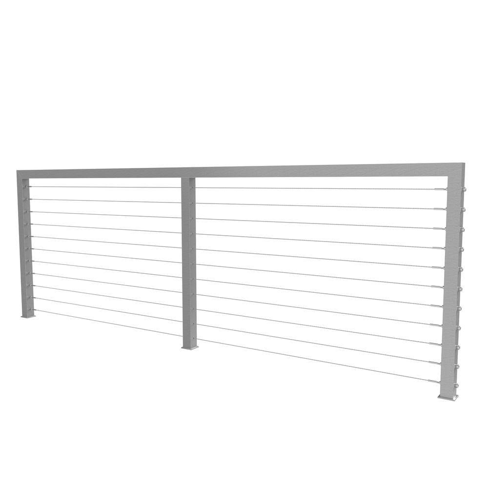 Jakob Stainless Steel Cable Railing Kit - 10 ft. (Pack of 12 + Cutter)