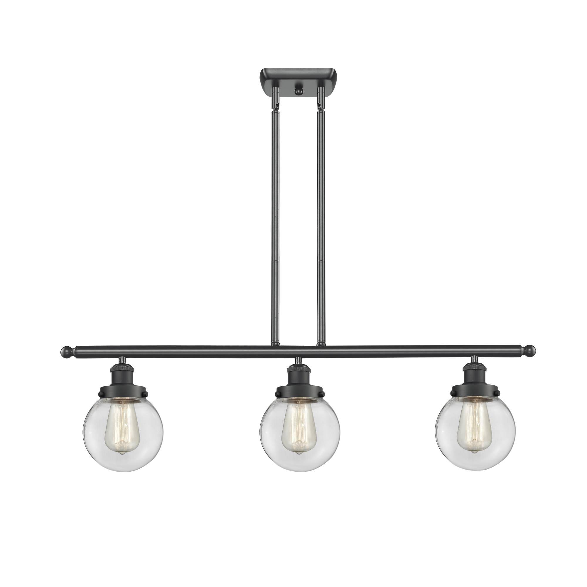 Innovations Lighting 916-3I-BK-G204-6 Beacon - 36 inch 3 Light Island