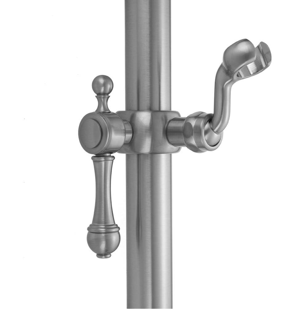 Jaclo SL92-ULB Majesty Grab Bar Fork Handshower Slider Unlacquered Brass