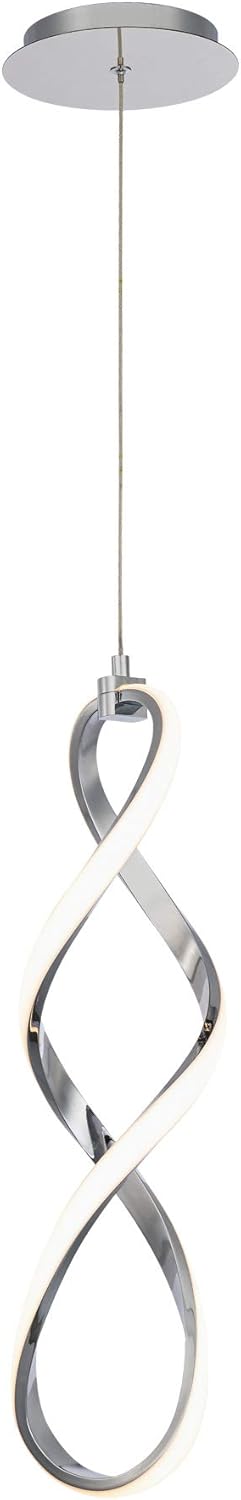 Interlace 21in LED Pendant 3000K in Chrome