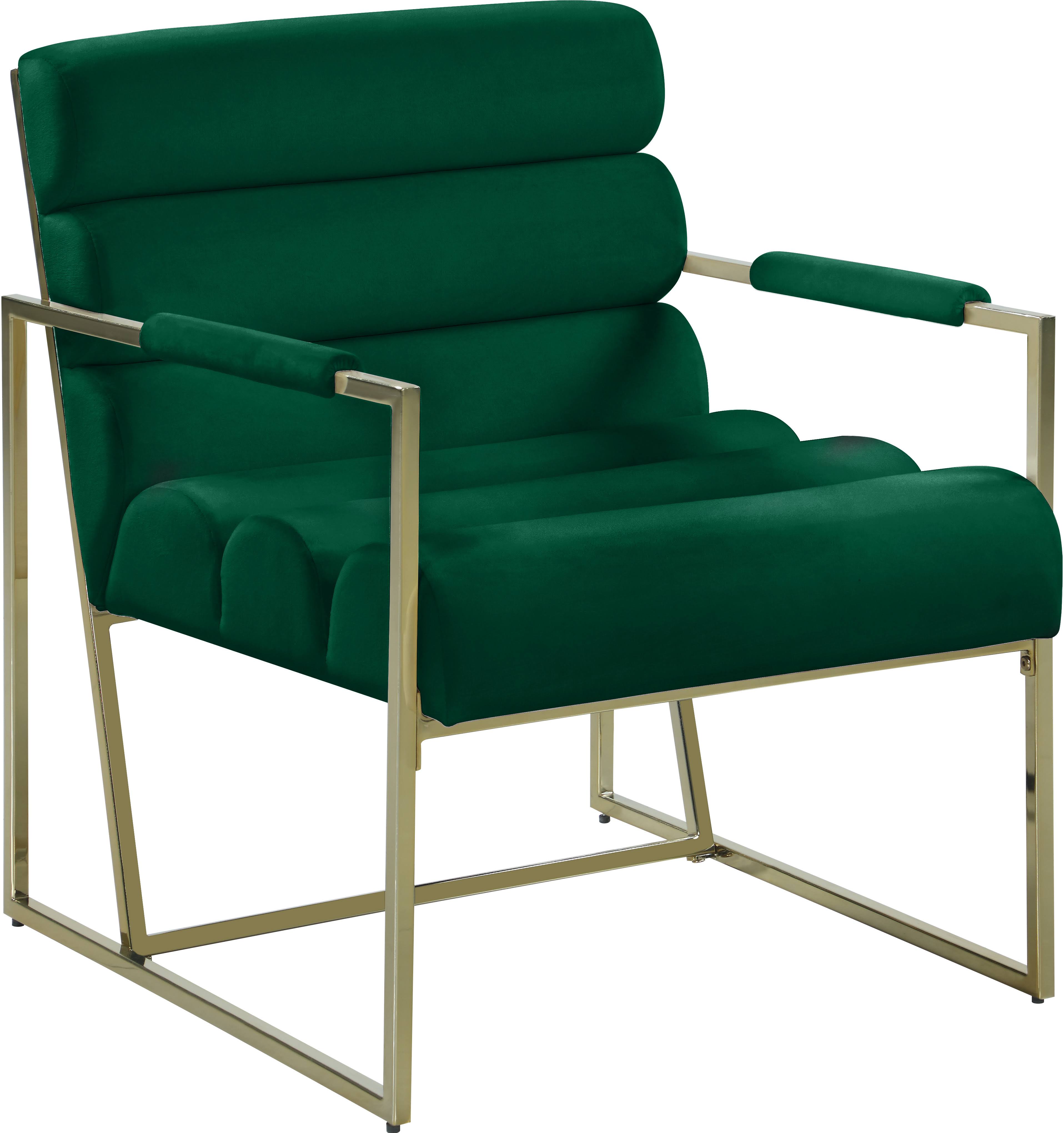 Meridian Furniture Zayne Green Velvet Accent Chair
