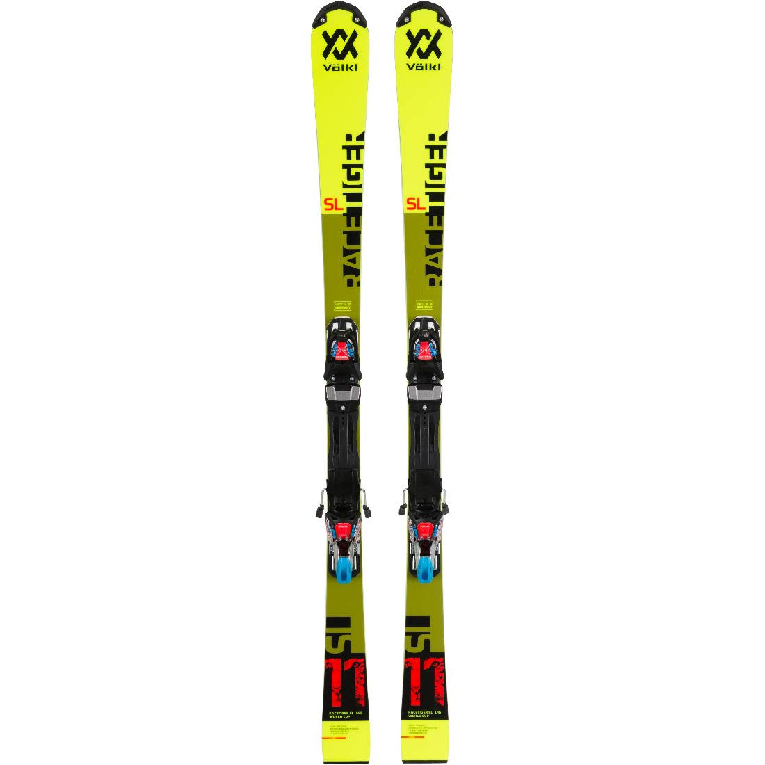 Volkl 2020 Junior Racetiger Speedwall SL R Skis W/Lifter Plate (131)