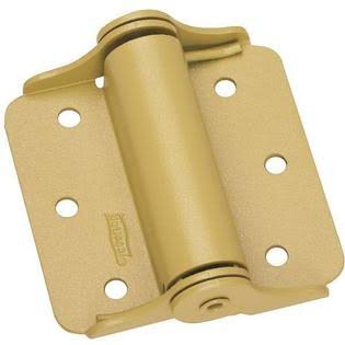 National 10-Steel Baked Enamel Brass 3x22 Full-Surface Heavy Spring Door Hinge 2/pk N114785