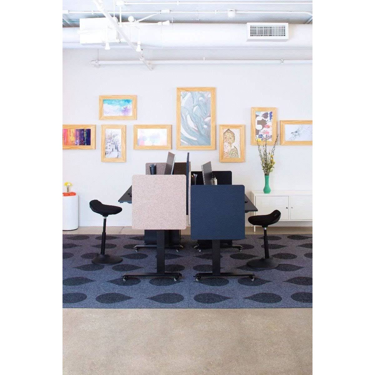 Luxor Reclaim 24x22W x 24x22H Desktop Privacy Panel - Starlight Blue