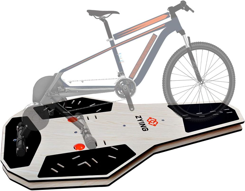 ZYING Rocker Plate for Cycling Training, Smart Bike Trainer Stand Indoor Rocker Plate Works with Zwift, Elite suito, TacX neo 2t, Wahoo kickr, Saris, and Other Trainers