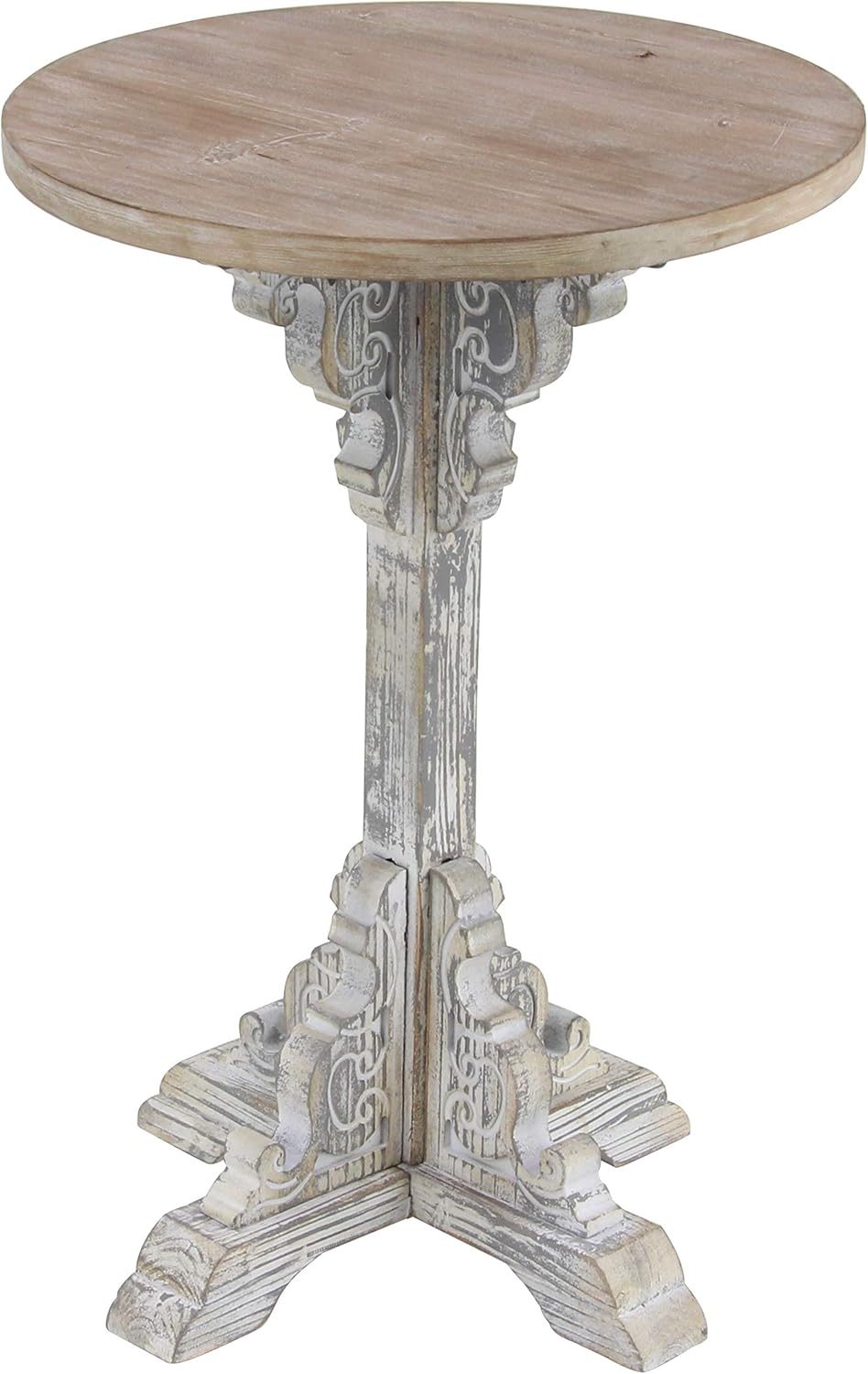 Deco 79 Traditional Round Wooden Accent Table, 15