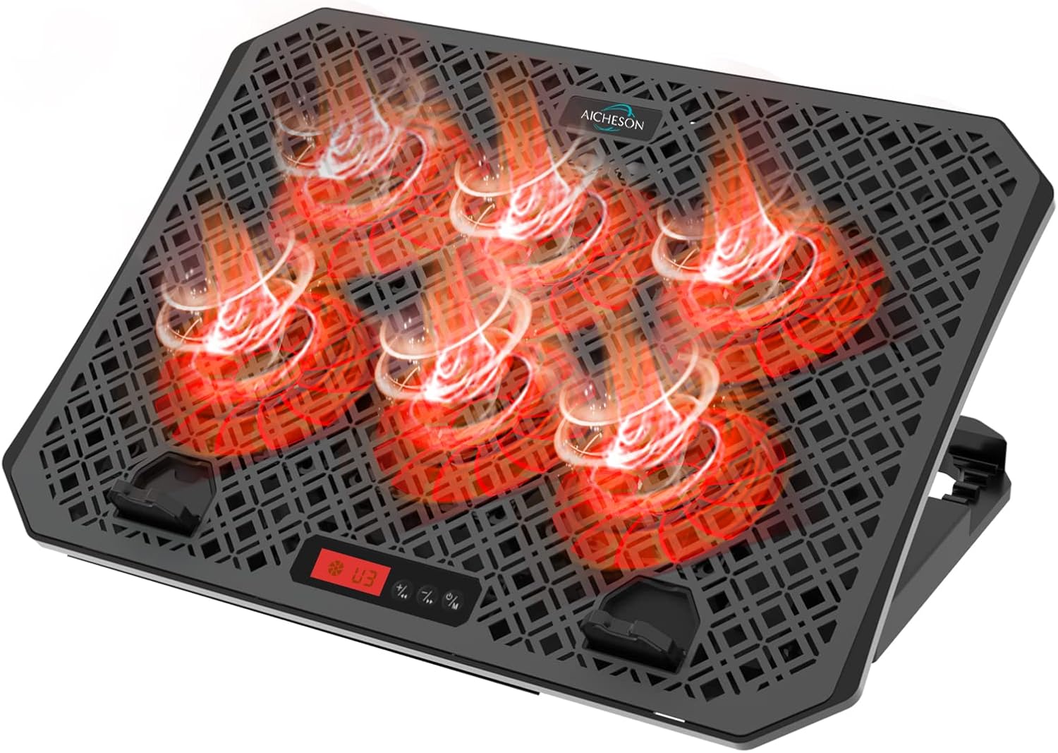 AICHESON Laptop Cooler Pad with 6 Cooling Fans for 11