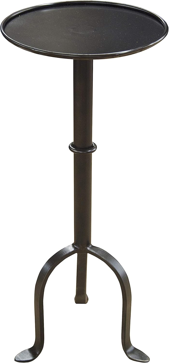 Noir Black Metal Qs Tini Side Table GTAB303MTB