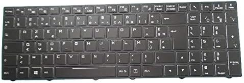 Laptop FR Backlit Keyboard for CLEVO P950EP6 P955EP6 P955HQ3 P950ED P950ER P955ER P955HQ1 P955HQ3 P950RC P950RD P950RF French FR Black Frame