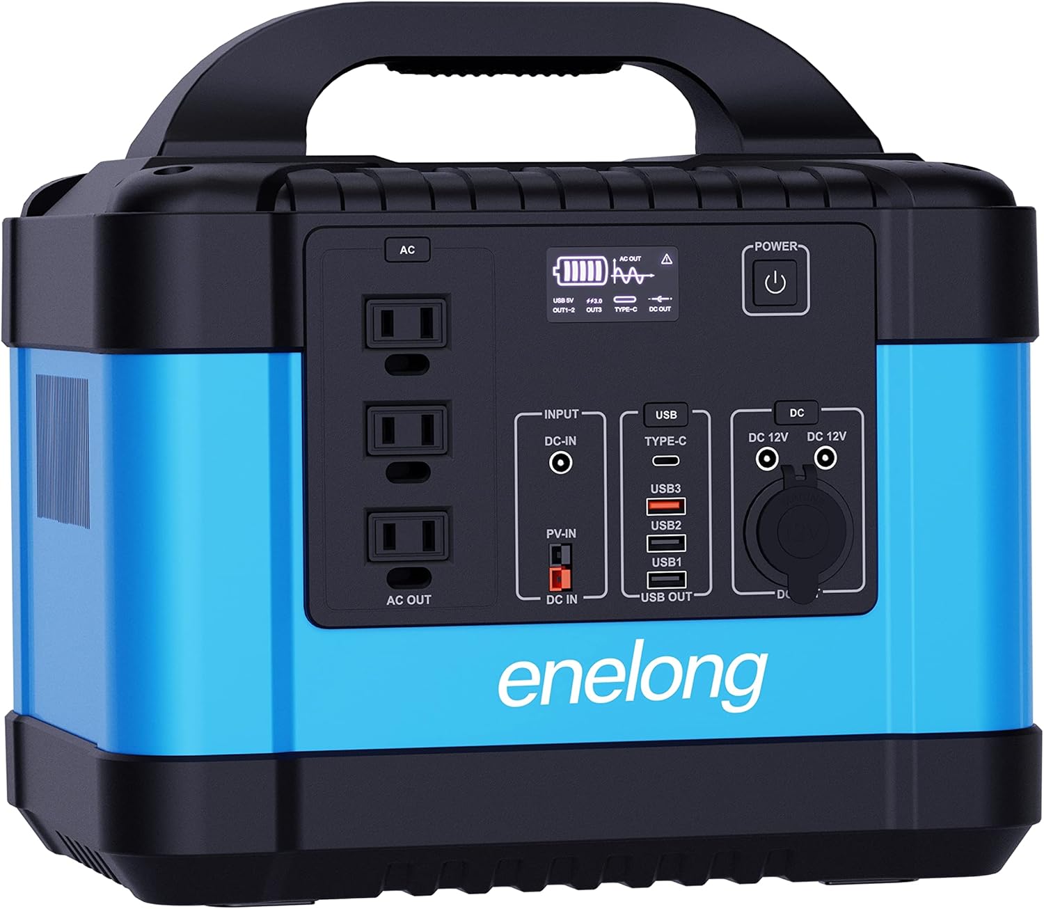 BATINO 600W/577Wh Portable Solar Power Station (Peak 1000W), Solar Generator with PD 60W Quick Charge, Home Backup Lithium Battery with 3.0 Fast Charging Port, 3 x Pure Sine Wave AC Outlets & LED Flashlight, Outage Emergency Power Supply for Camping