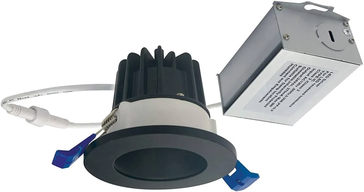 Nora Lighting NM2-2RDC8530BB M2 Matte Black Mini Recessed Downlight Round Reflector