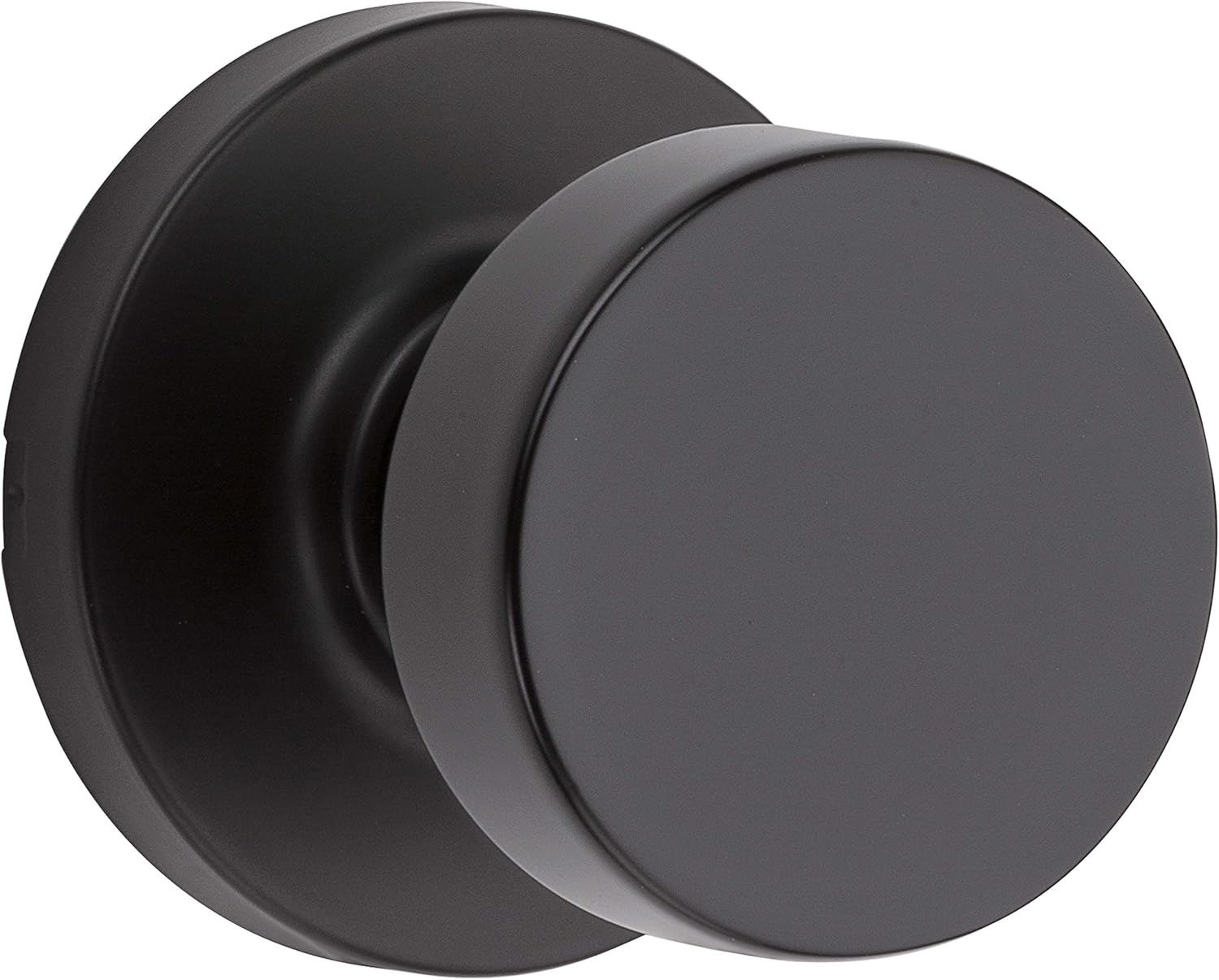 Kwikset 97300-939 Pismo Privacy Square Modern Door Knob, Matte Black