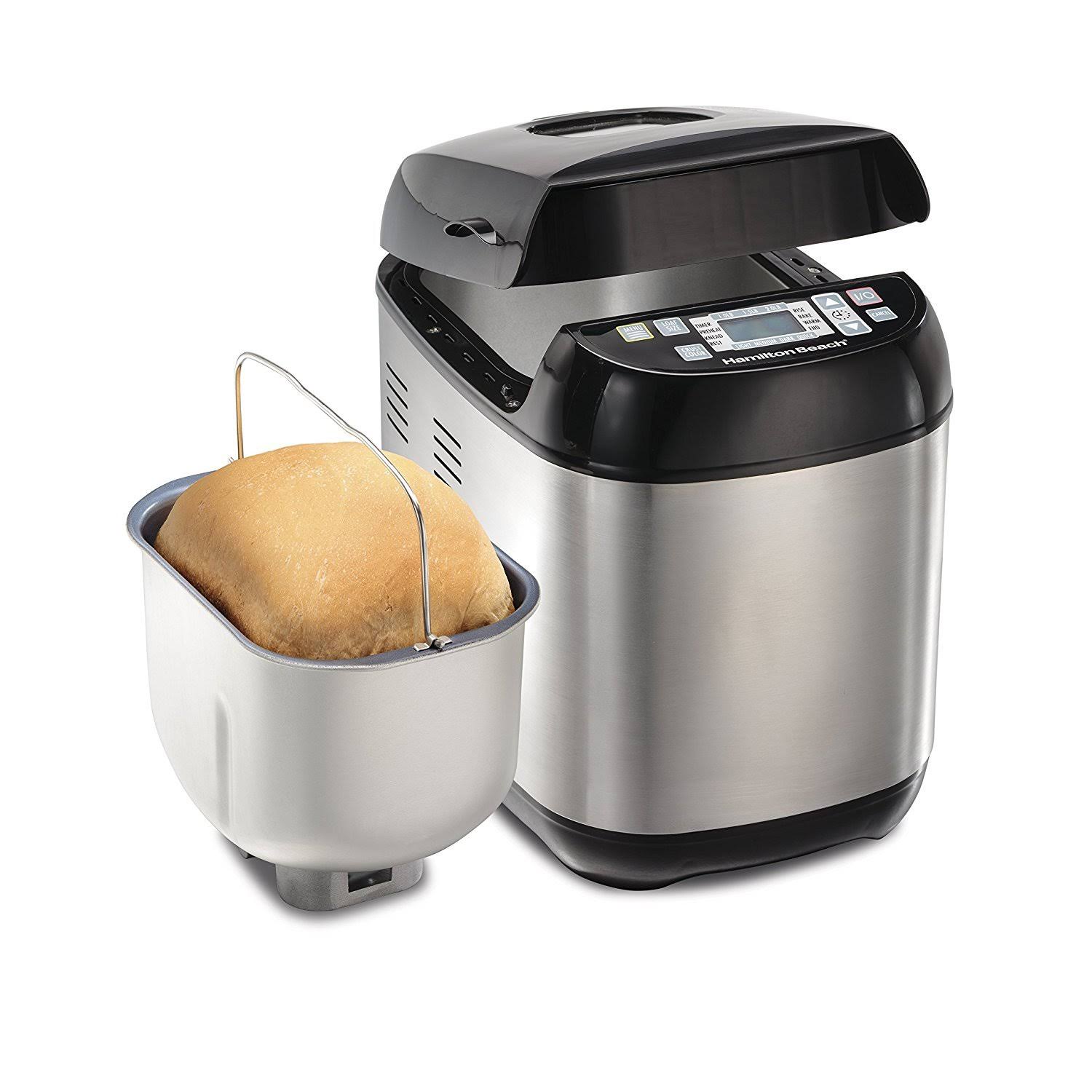 Hamilton Beach 29885 Bread Maker, 2 lbs. Capacity, Stainless Steel