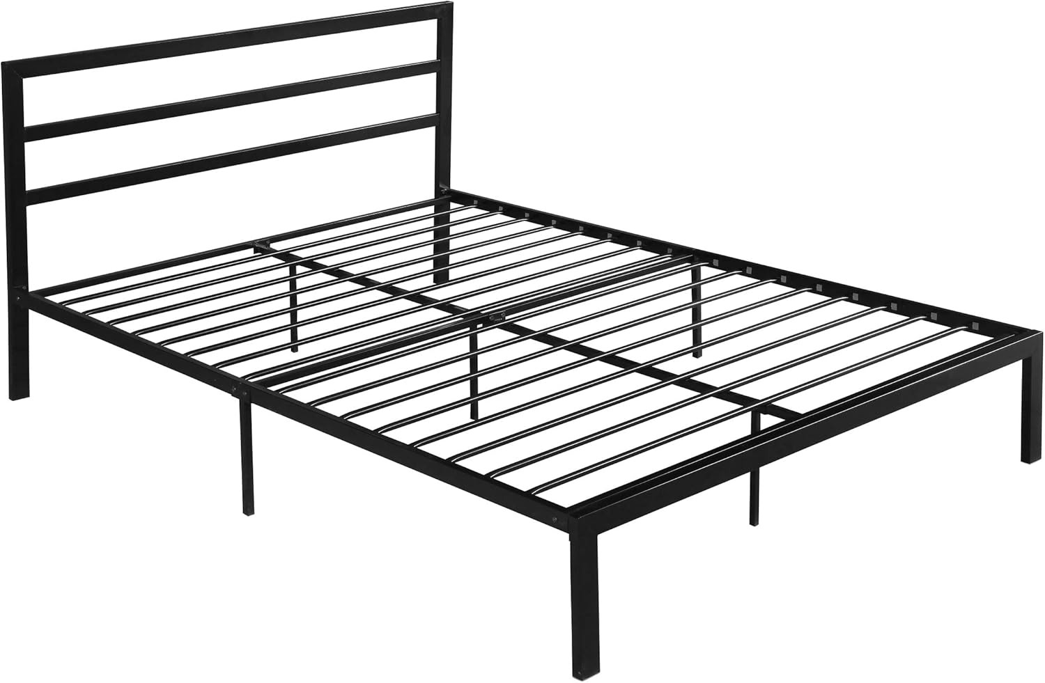 Christopher Knight Home Jones Queen-Size Bed Frame Modern Contemporary Flat Black