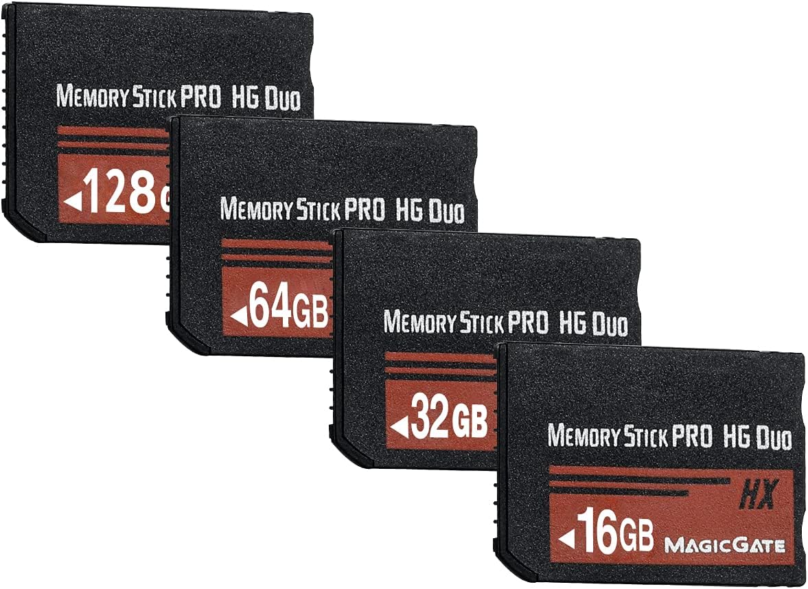 Original 128GB High Speed Memory Stick Pro-HG Duo PSP Accessories/Camera Memory Card Pack of 2