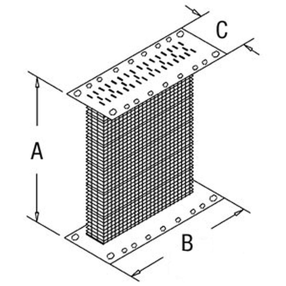 AB4666R One New Radiator Core w/o Gaskets Fits John Deere Tractor Models 50 520 530