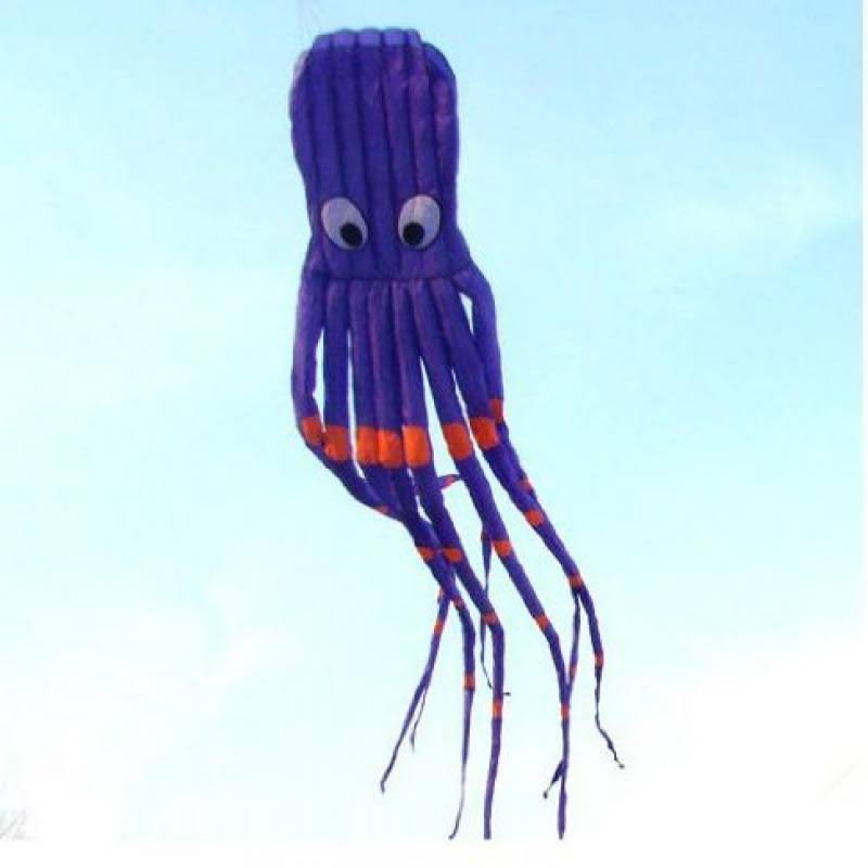 7M Large Octopus Parafoil Kite with Handle u0026 String, Beach Park Garden Outdoor Fun