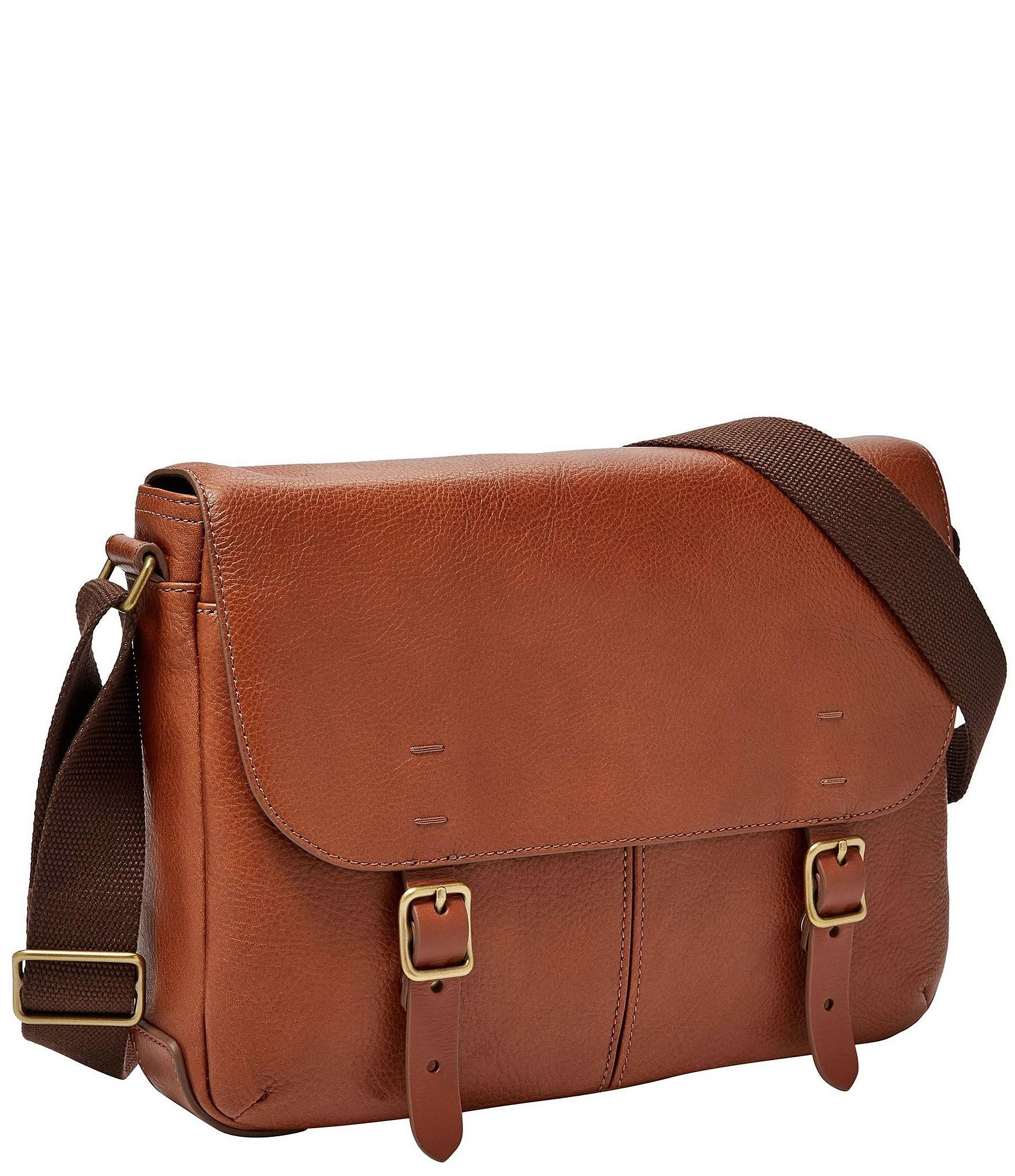 Fossil Buckner EW City Messenger Bag - Cognac