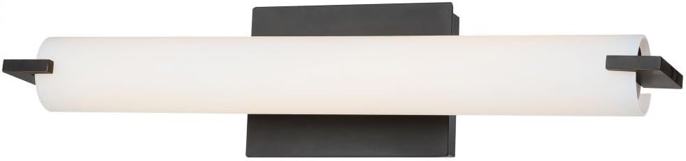 George Kovacs P5044-37B-L, Tube, LED Bath Fixture, Dark Restoration Bronze