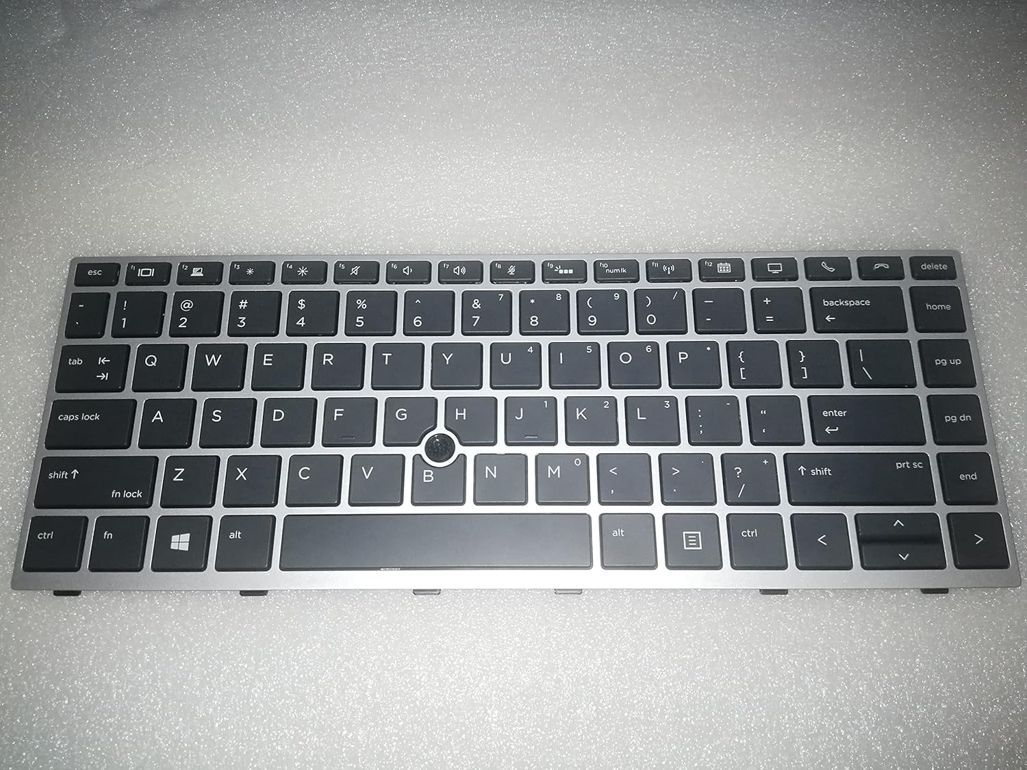 SOUTHERNINTL New Repalcement for HP EliteBook 745 840 G5 G6 US Keyboard Backlit with Silver Frame & Mouse Point L11307-001 L14377-001 L11308-001 L14378-001 Pack of 2