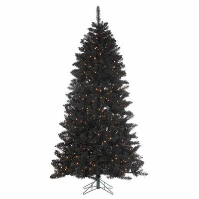 Prelit 7.5' Black Pine Artificial Christmas Tree with 550 Clear Lights The Holiday Aisle