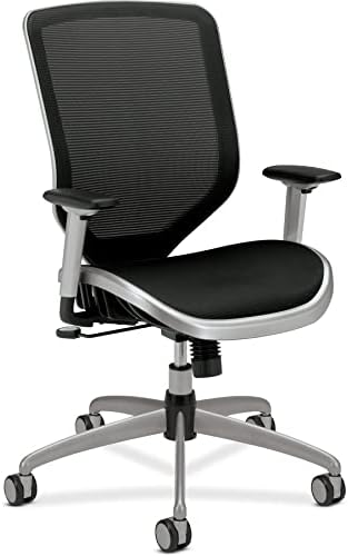 HON Boda High-Back Work Chair- Mesh Computer Chair for Office Desk, Black (H01)