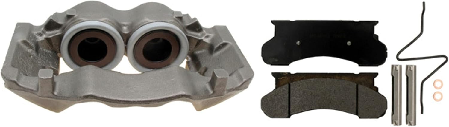 ACDelco Professional 18R1053 Front Passenger Side Disc Brake Caliper Assembly with Semi-Metallic Pads (Loaded Non-Coated), Remanufactured