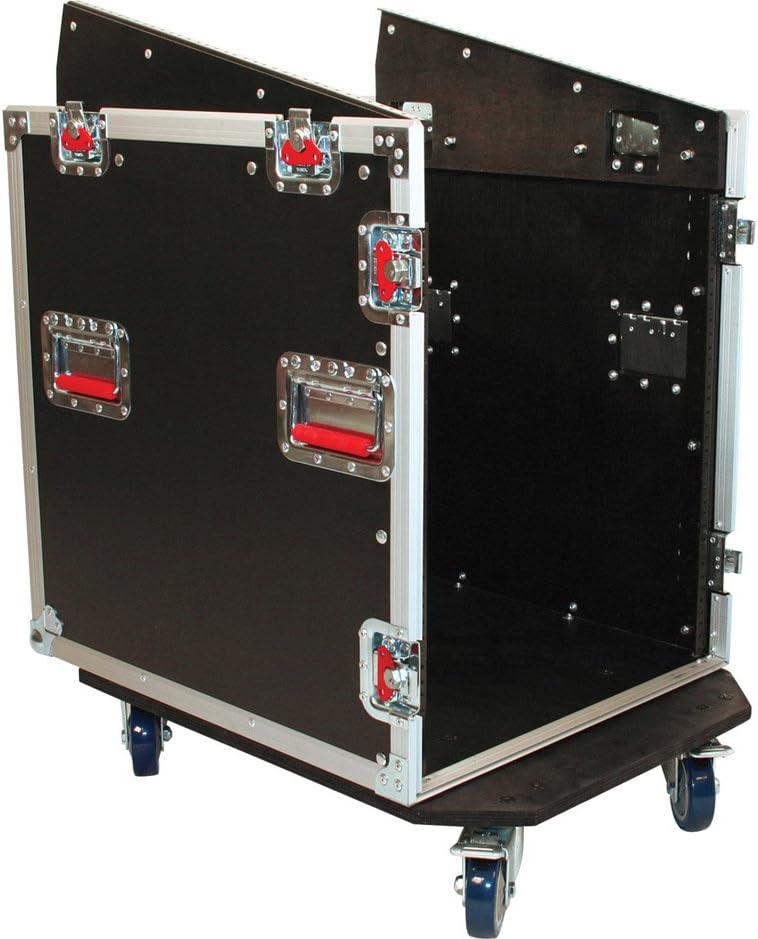 Gator Cases G-TOUR Audio Road Rack with Heavy-Duty Casters and Tour Grade Hardware; 12U Top and 12 Side (G-TOUR 10X14 PU)