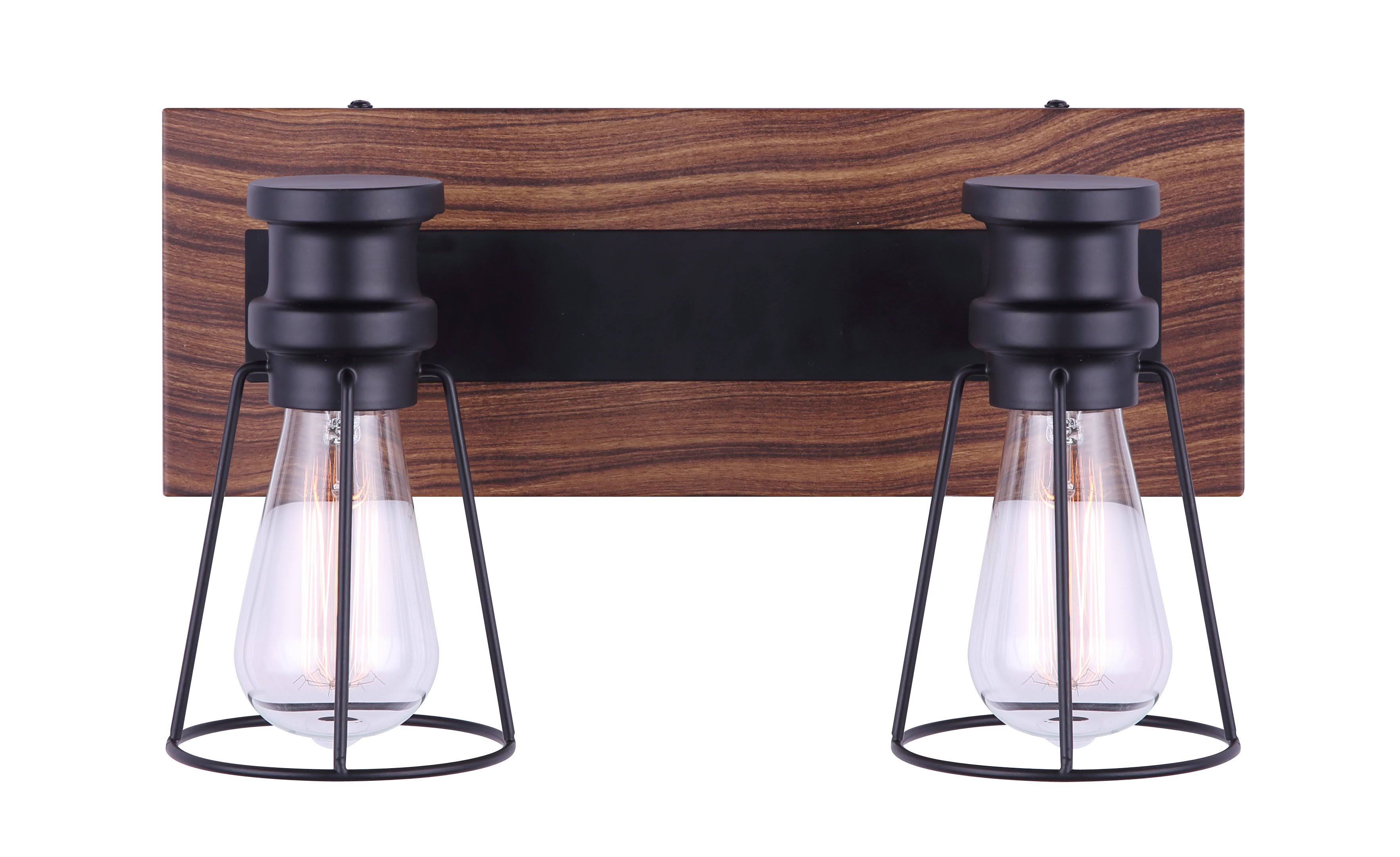 Canarm IVL752A02BKW Blake 2 Light Vanity, Black