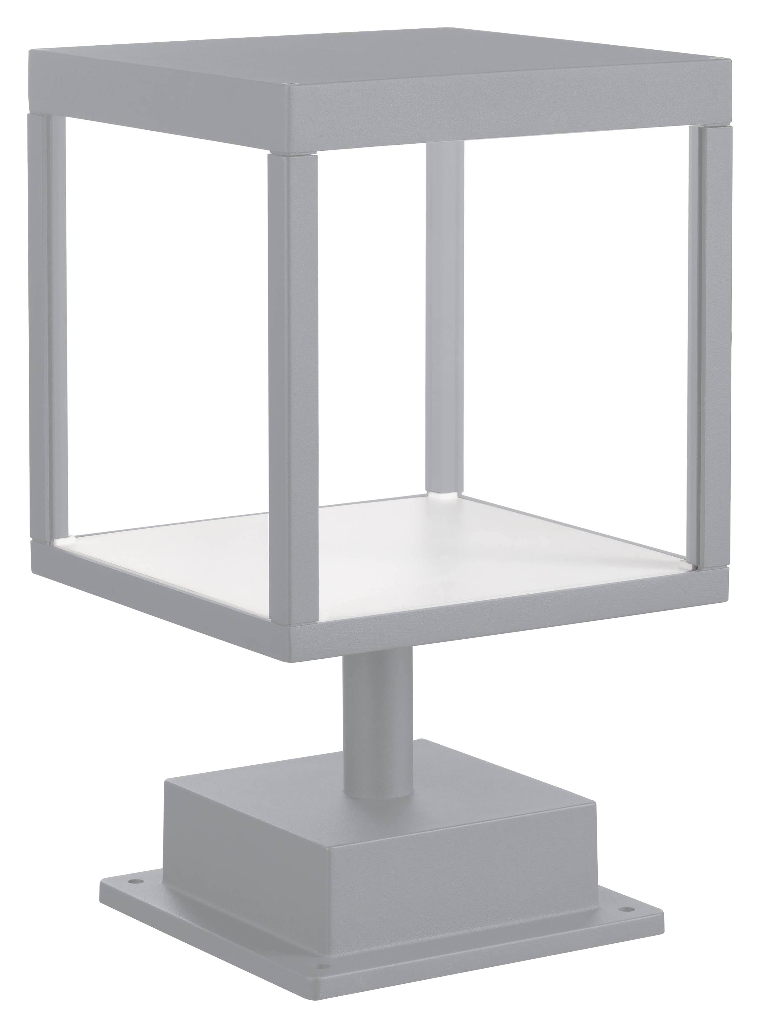 Access Lighting 20082LED-SG-CLR 13.25 in. Reveal LED Outdoor Pier Mount - Satin Gray