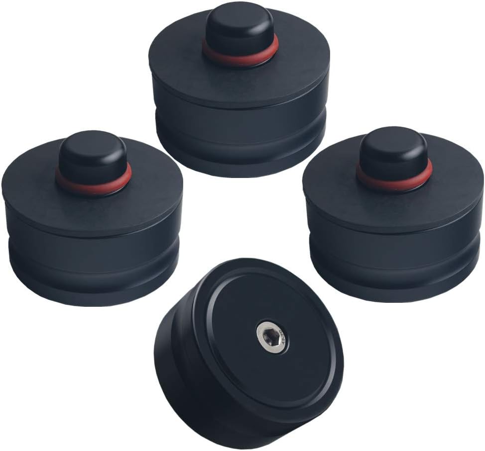JGR Jack Lift Pad for Tesla Model 3, Billet Aluminum 4PCS Jack Point Pad Sturdy Adapter Protects Battery & Paint for Using with a Floor Jack, Jack Lift Pad Pack of 2