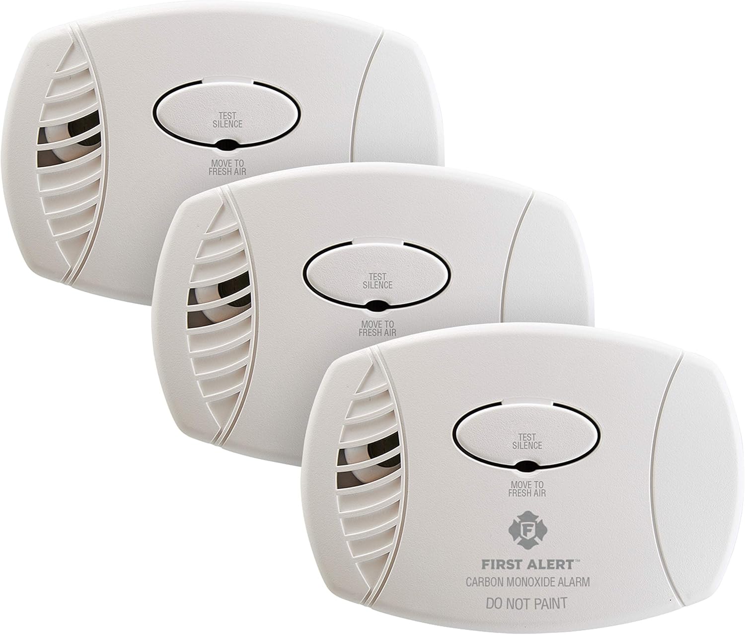 FIRST ALERT Plug-In Carbon Monoxide Detector, 3-Pack, CO600