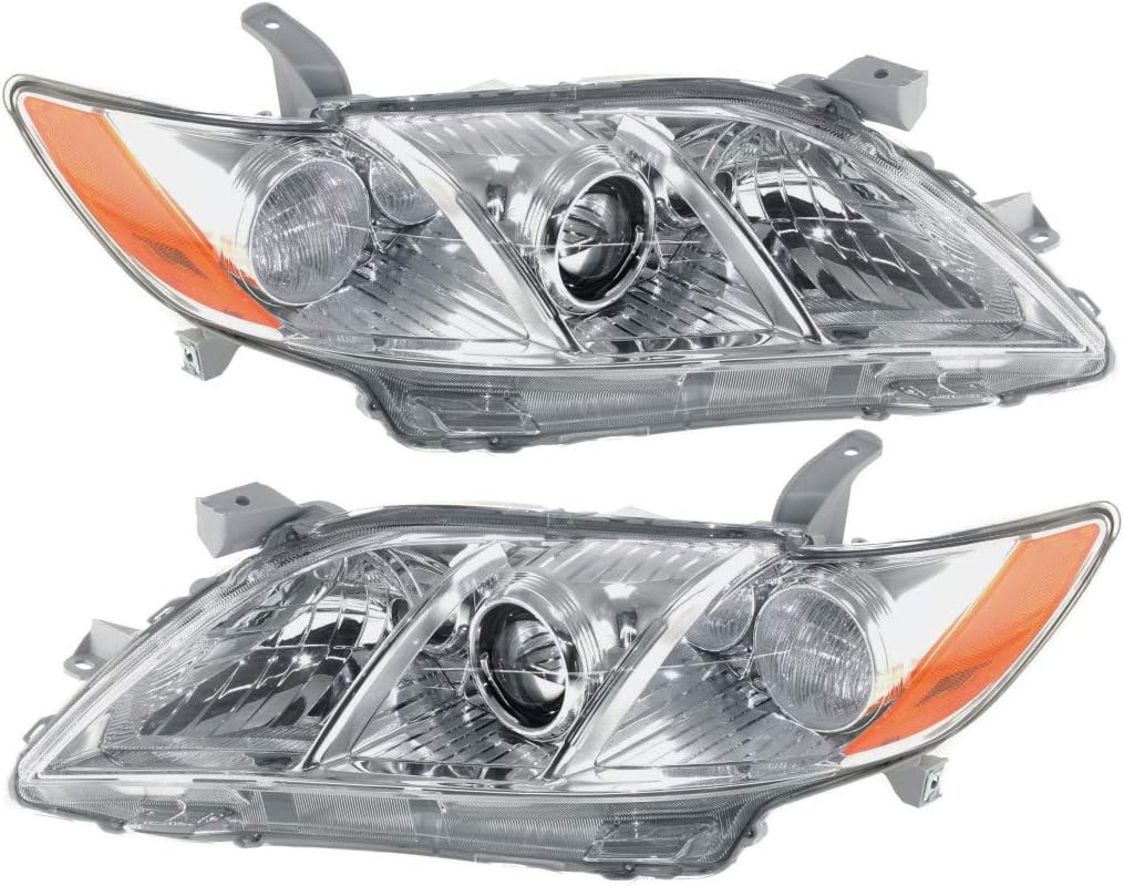 For 2007-2009 Toyota Camry Headlight Driver and Passenger Side CAPA Certified TO2518105 TO2519105 - Replaces 81170-06202, 81130-06202 ;LE/XLE model