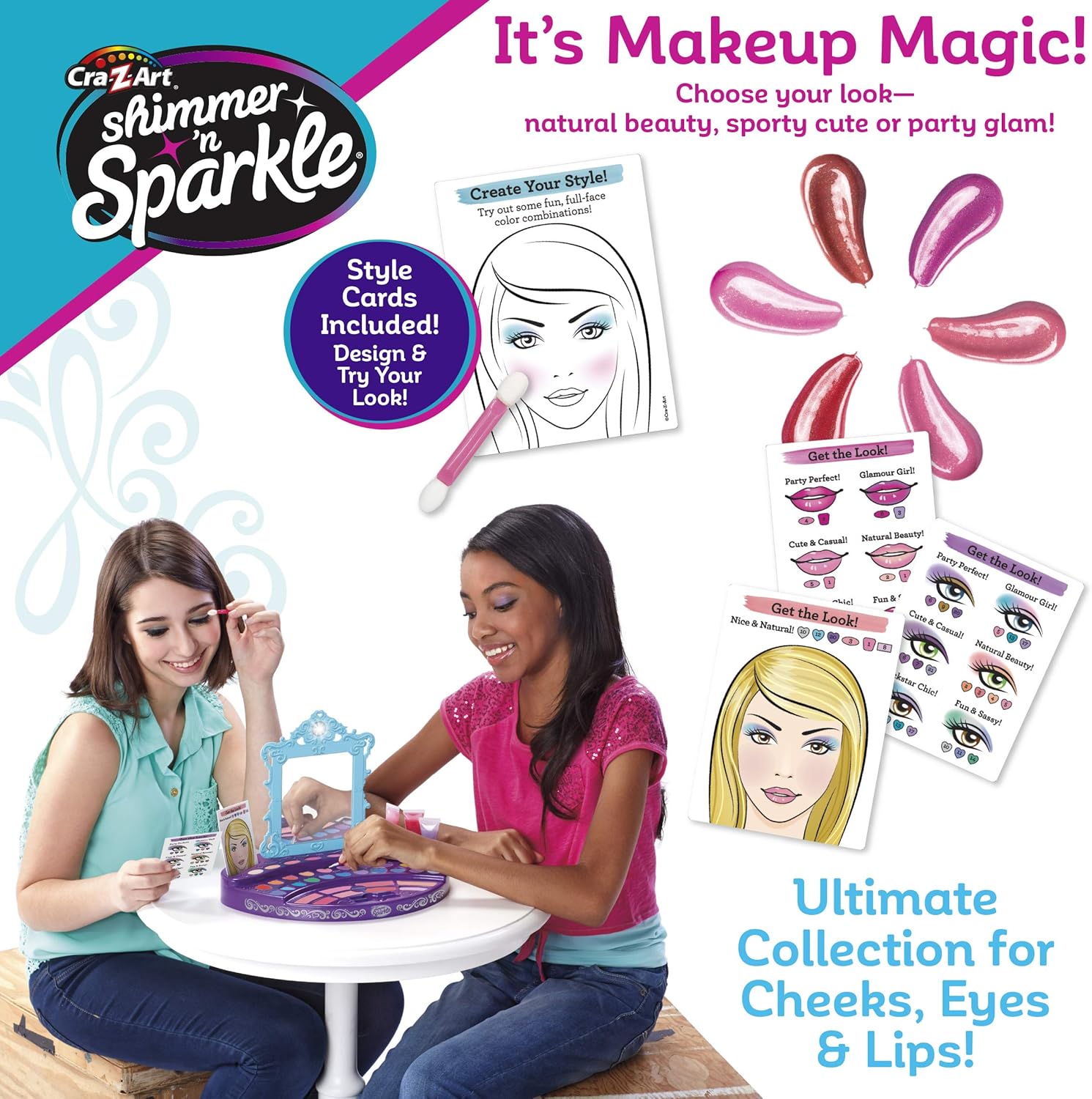 Cra-Z-Art Shimmer’ n Sparkle Real Ultimate Make Up Real Makeup Designer Kit Pack of 2
