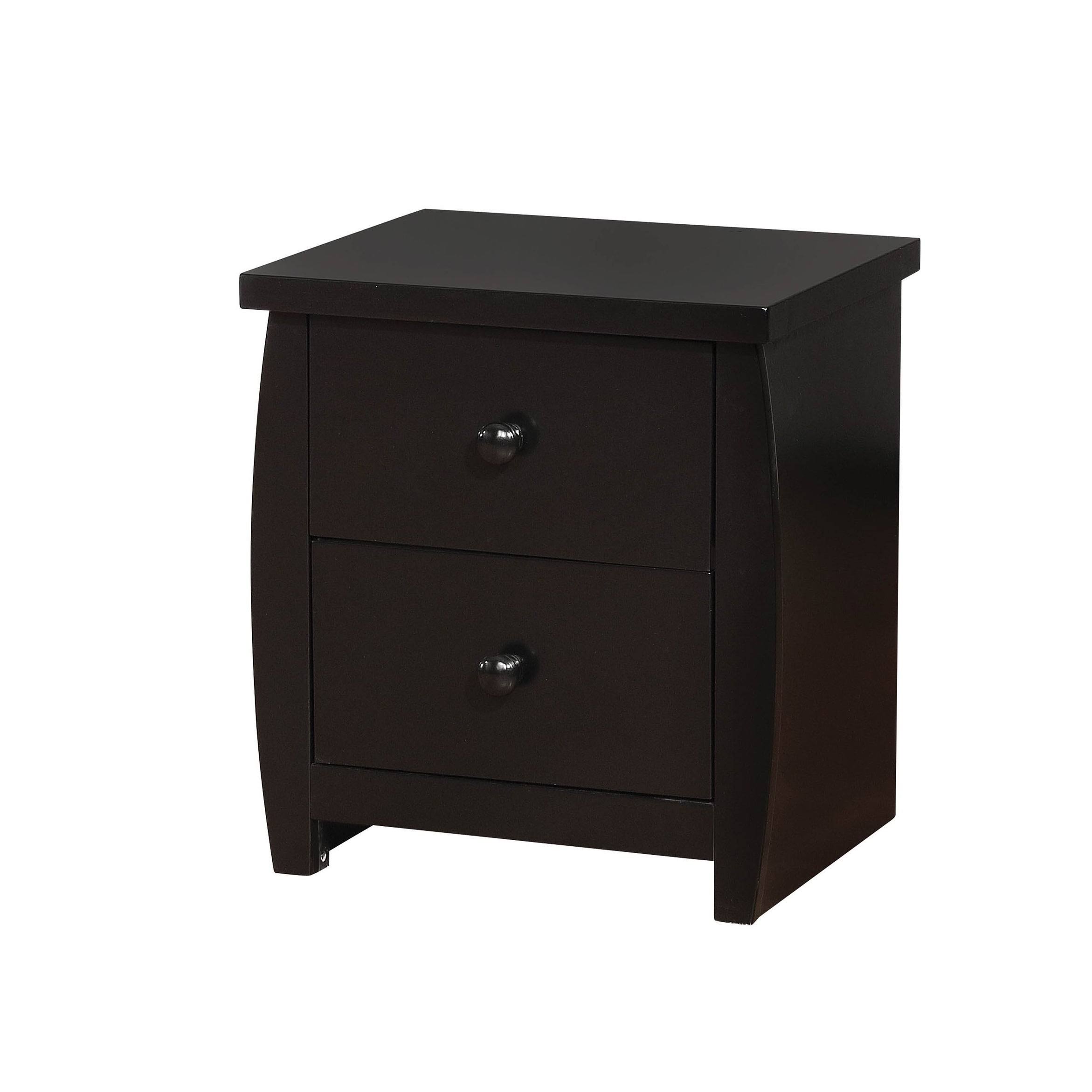 Marlee Nightstand (Black) by Furniture of America