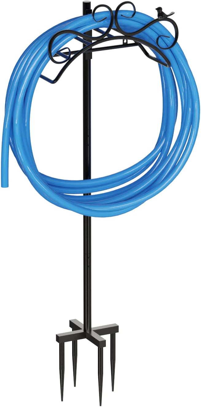 Garden Hose Holder Stand,Detachable Standing Water Hose Holder,Heavy Duty Hose Storage with 4 Anchor Points for Garden, Yard, Lawn and Patio,Bird Shape Decoration Pack of 2
