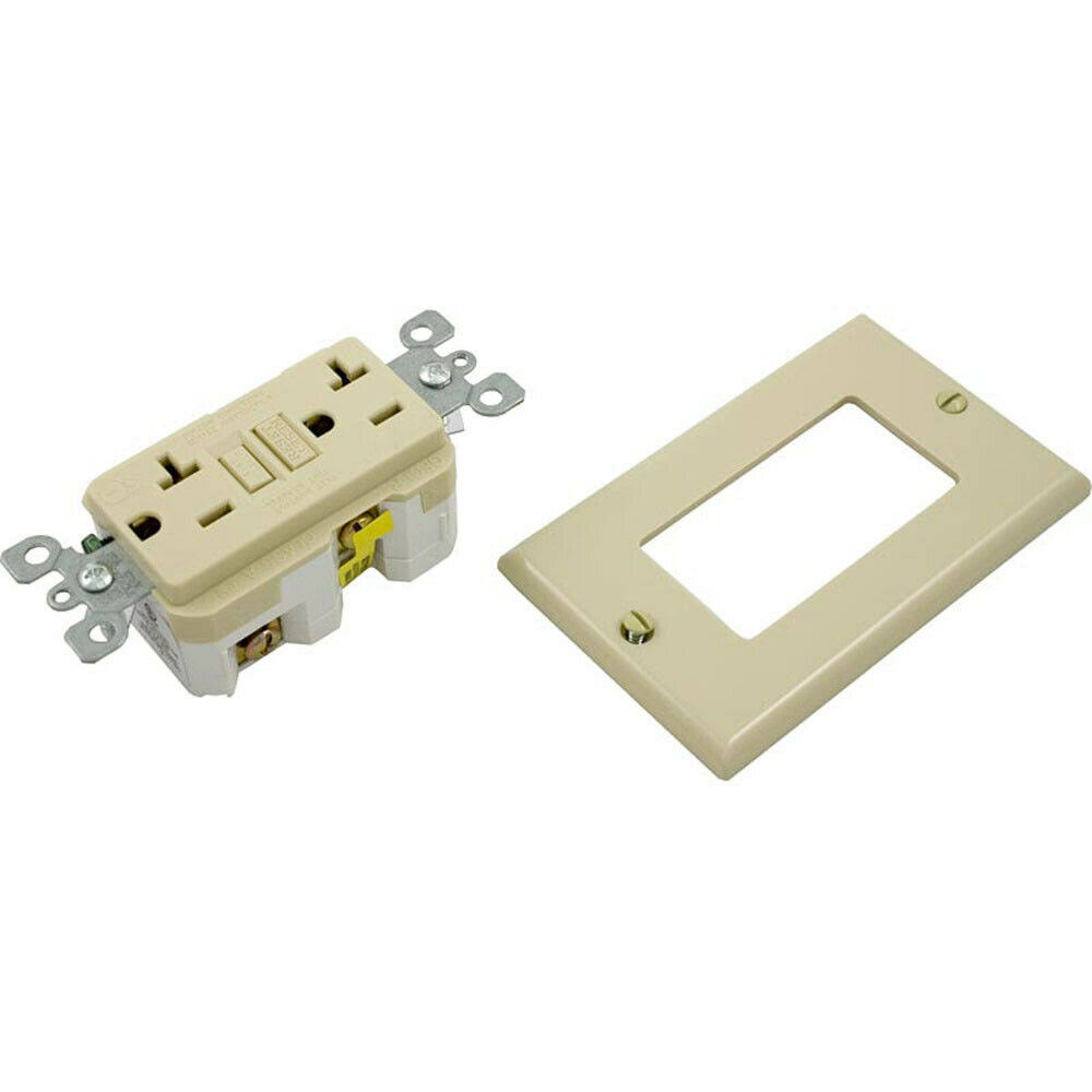Gfci, Leviton, 20A, Spst, Plugface, Ivory