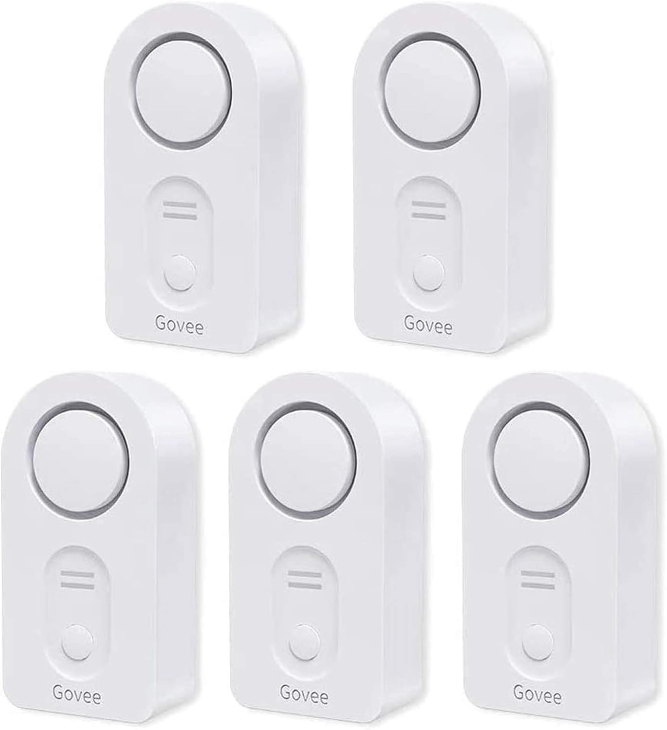 Govee Water Detectors 5 Pack, 100dB Adjustable Audio Alarm Sensor, Sensitive Leak and Drip Alert, for Kitchen Bathroom Basement (Battery Included) Pack of 2