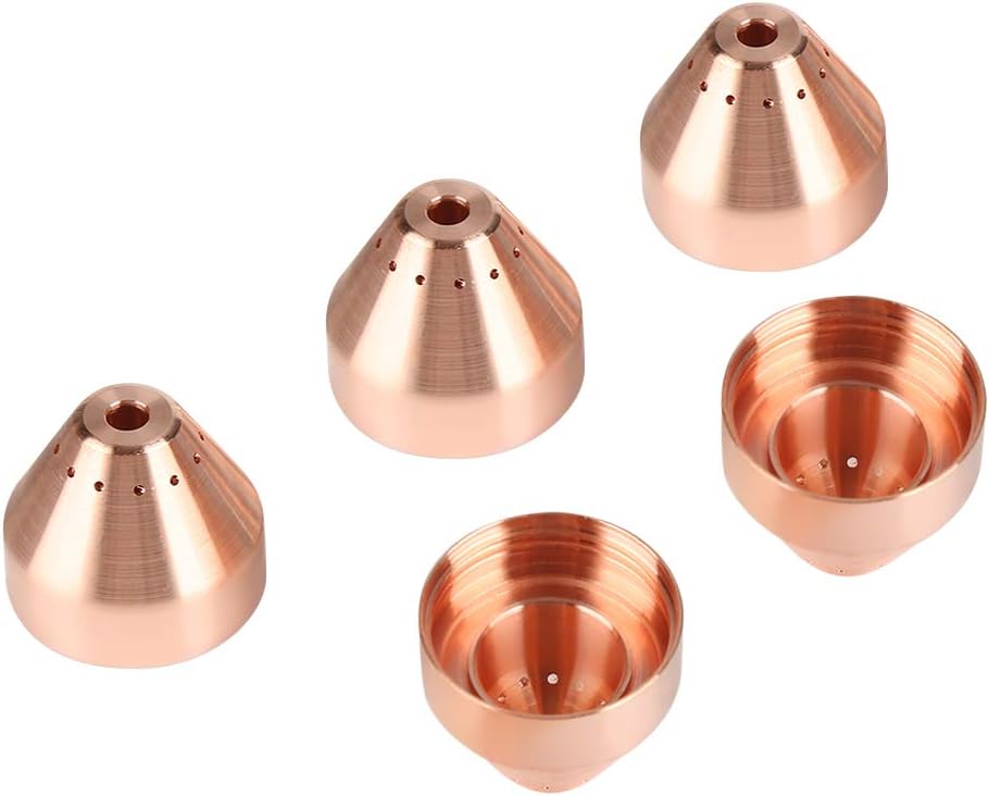 5Pcs Plasma Cuter Cutting Shield Cap Set,220993 Tellurium copper Welding Torch Consumables for MAX105 Cutting Machine