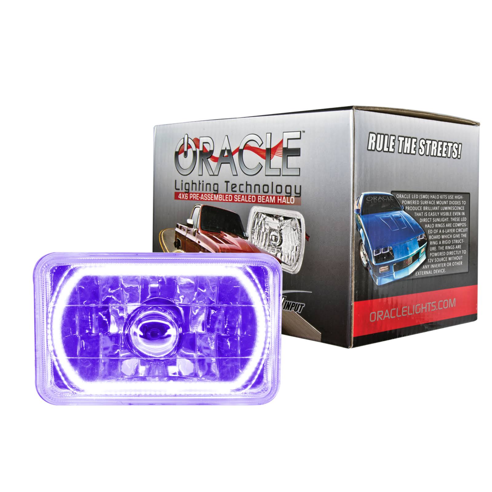 Oracle Lighting 6909-007 Pre-Installed Lights 4x6 in. Sealed Beam, UV/Purple