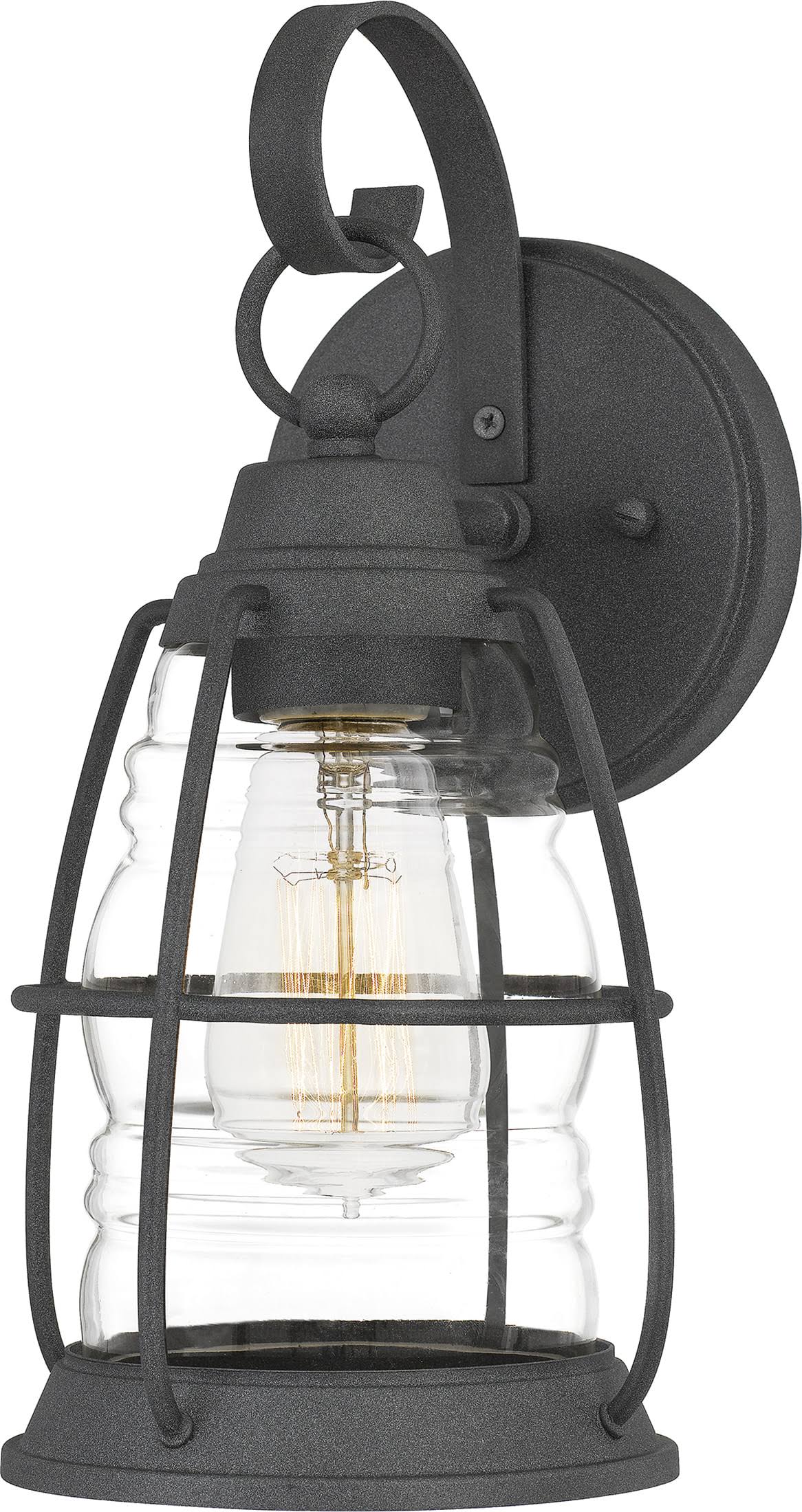Quoizel AMR8406MB Admiral Outdoor Lantern, Mottled Black