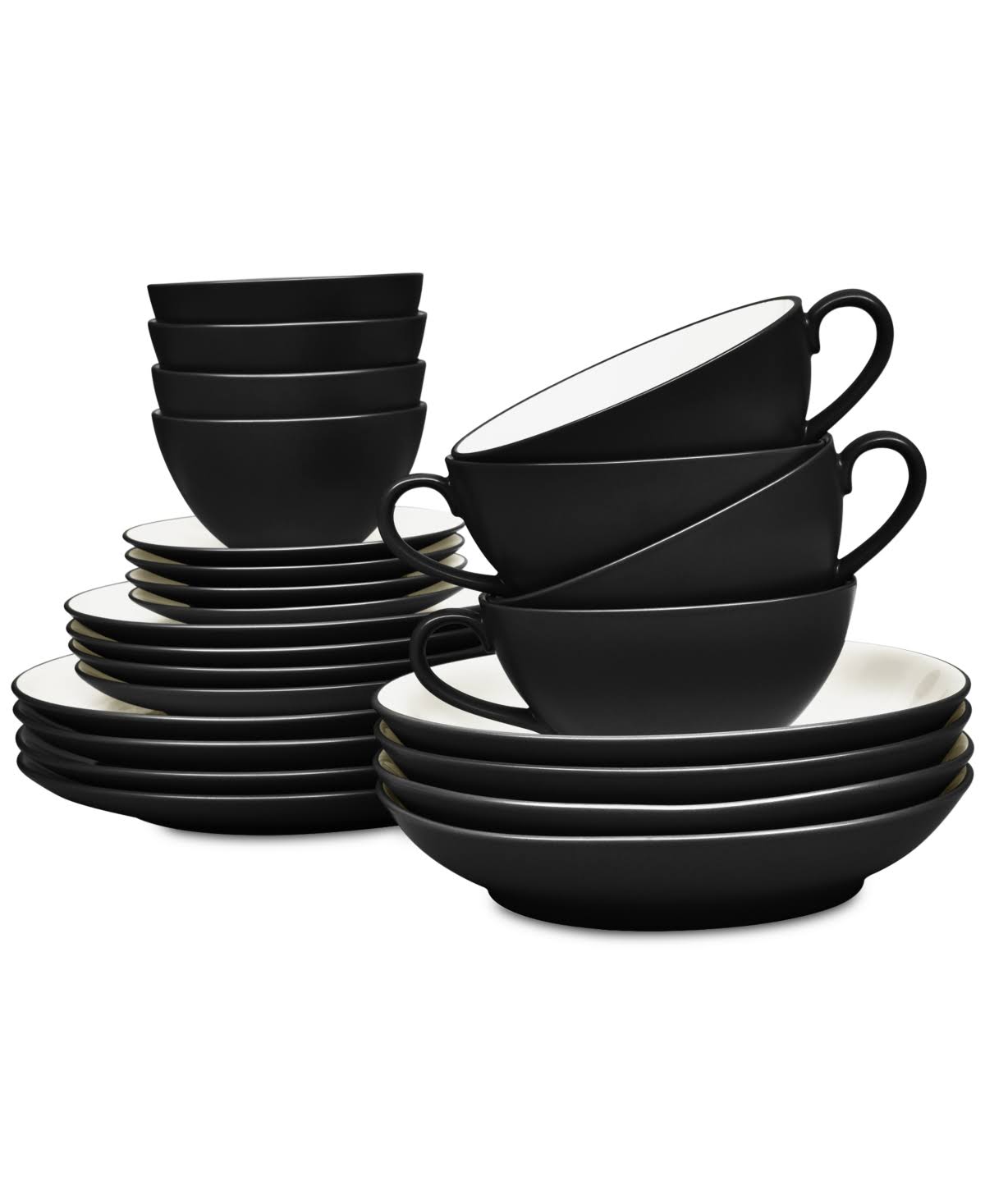 Noritake Colorwave 24-Pc. Dinnerware Set, Service for 4, Created for Macy&s - Graphite