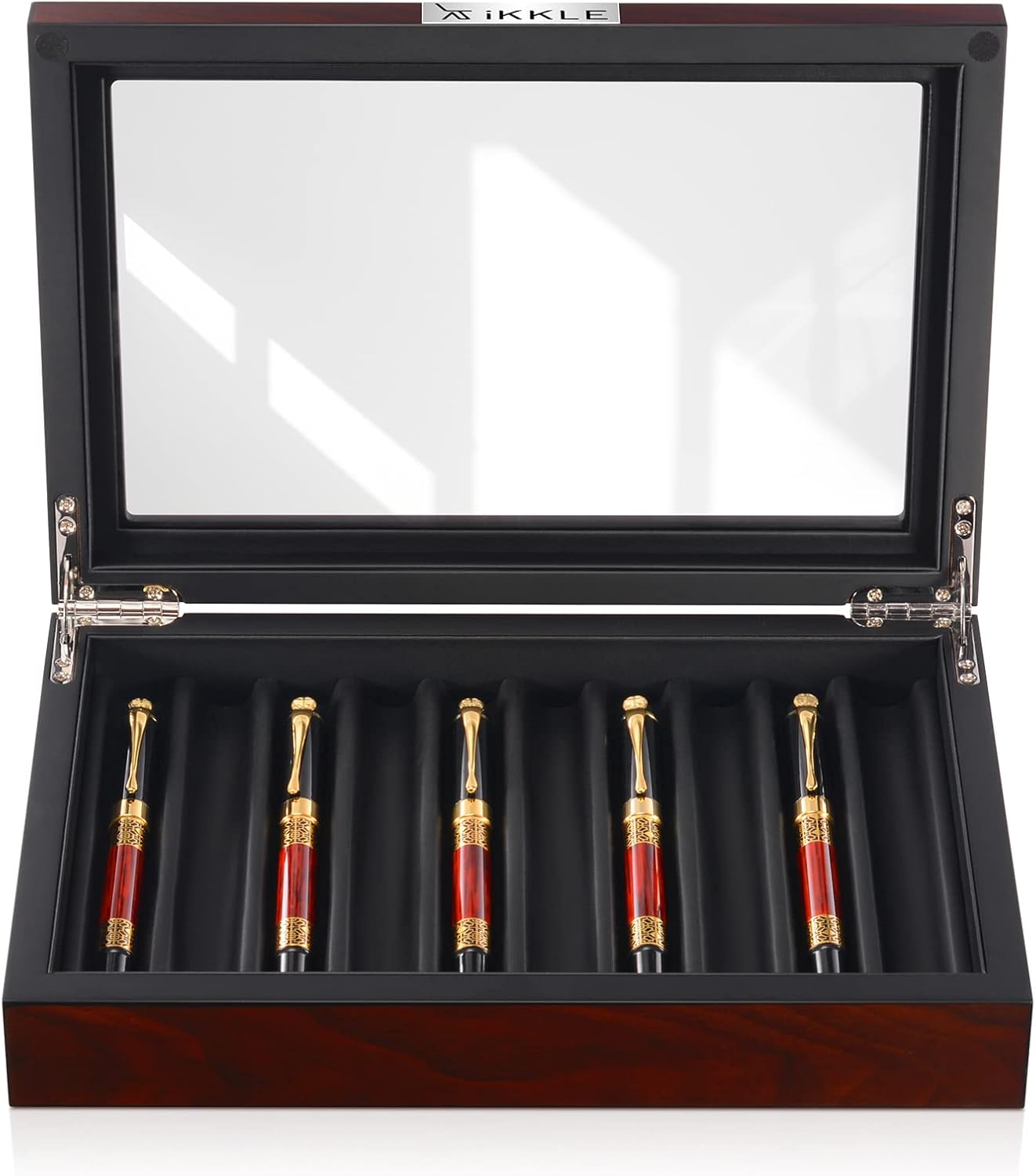 Pen Storage Organizer Wooden Organizer Pen Storage Drawers Wooden Pen Box Pack of 2